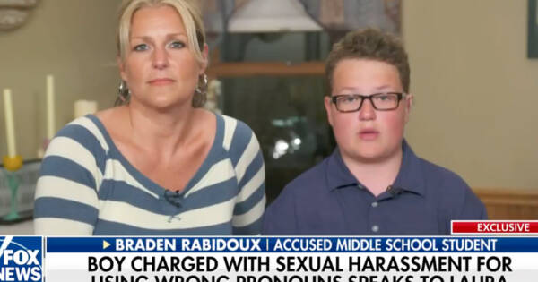 WATCH: Middle Schooler Accused of ‘Sexual Harassment’ for Using Wrong Pronouns