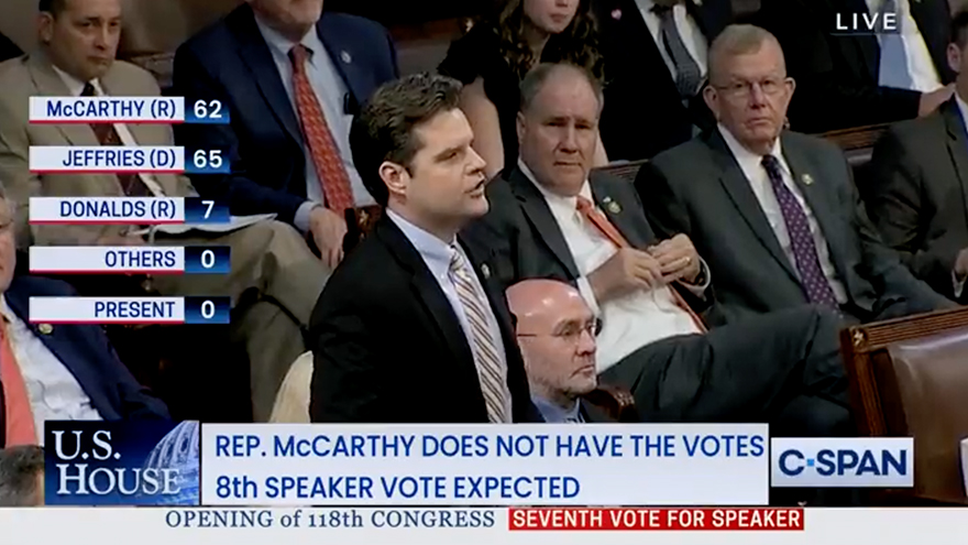 WATCH: Rep. Matt Gaetz Votes For Donald Trump For Speaker Of The House ...